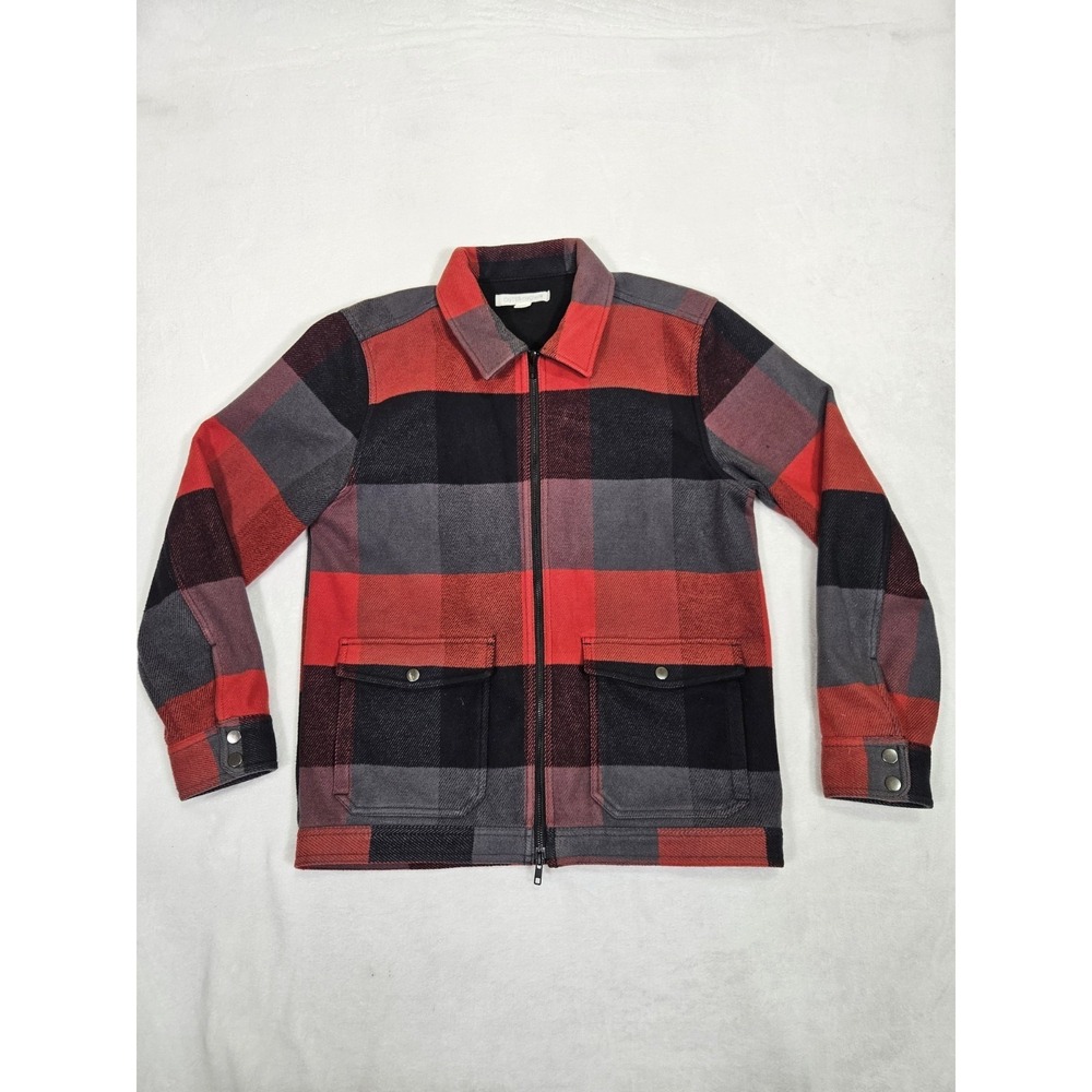 OUTERKNOWN Blanket Fleece Shirt Jacket Paprika Cruz Sz Medium Chore‎ Red